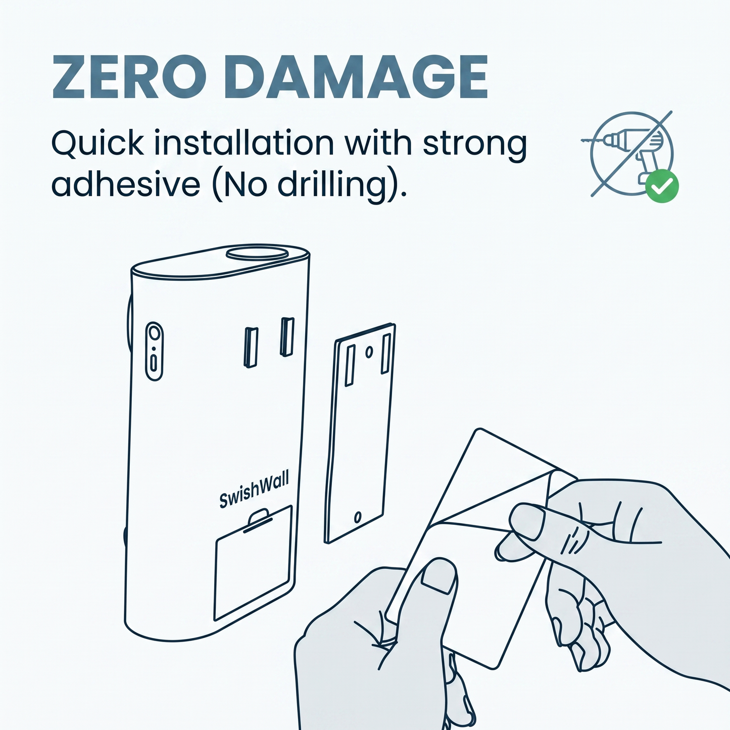 SwishWall™ Touchless Mouthwash Dispenser